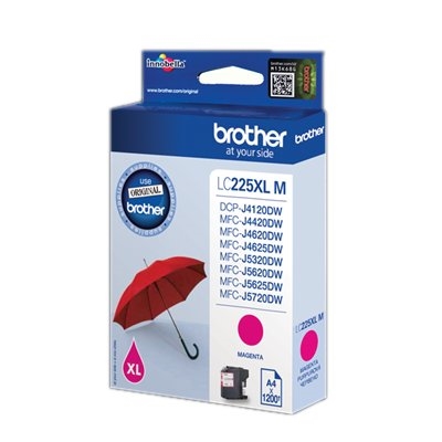 Brother Cartucho LC225XLMB MAGENTA DCP4120 1200 Pg