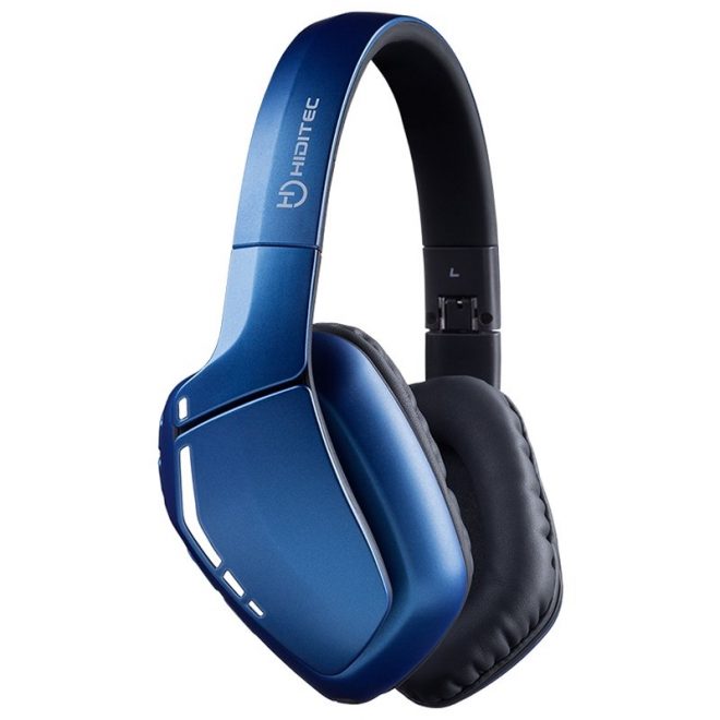 Hiditec Auricular+Mic Cool Azul Bluetooth LED