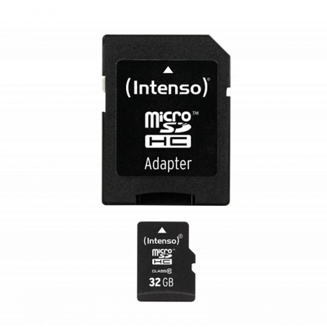 Intenso 3413480 Micro SD clase 10 32GB c/adapt