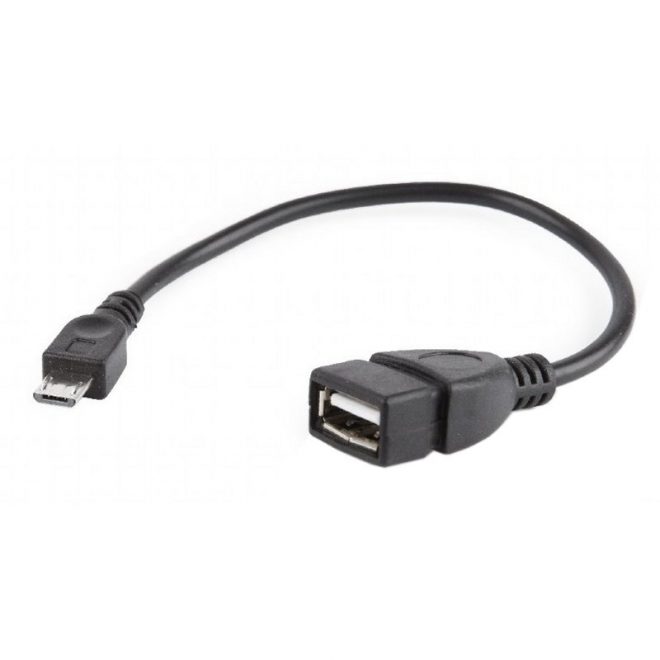 Gembird Cable USB 2.0 OTG Micro B/M - A/H 15 cm Ne