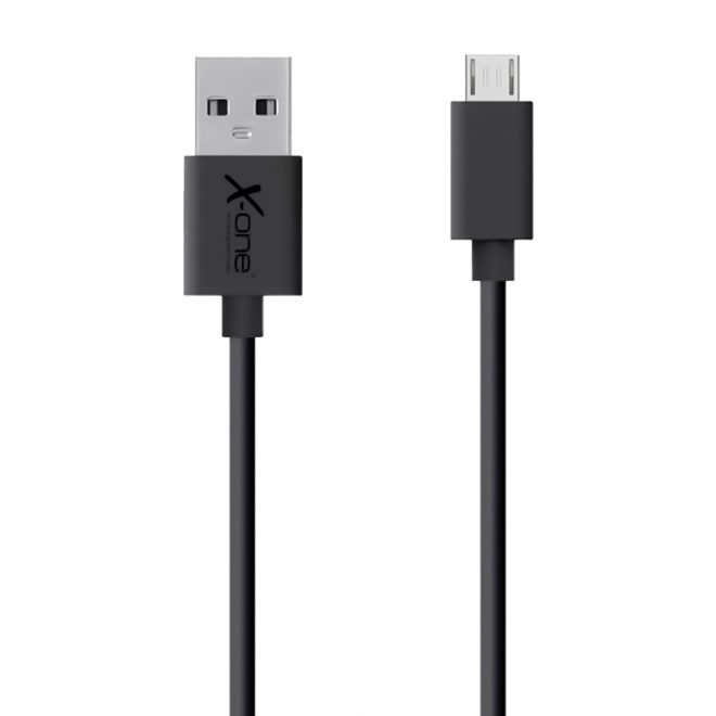 X-One Cable Micro USB Plano 2m Negro