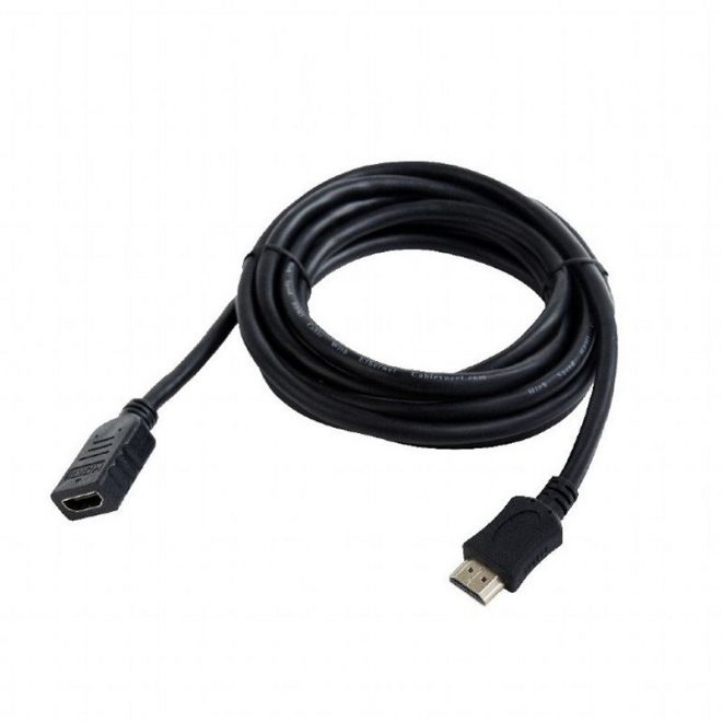 Gembird Cable HDMI (M)-(H)  Ethernet 1.8 Mts Ngr