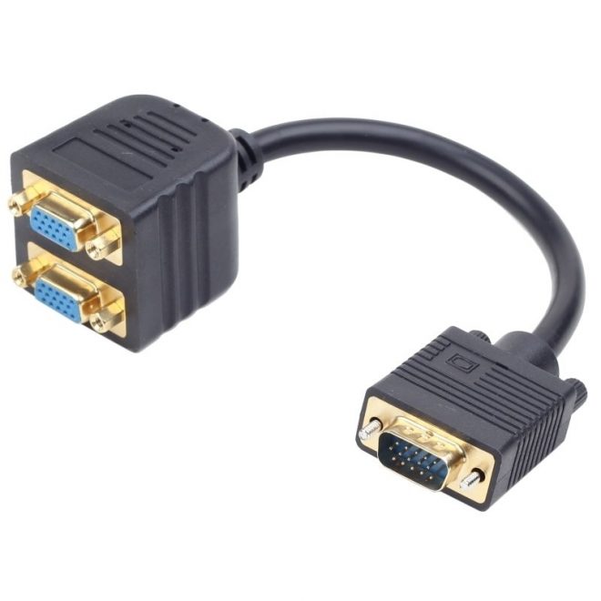 Gembird Cable Divisor VGA 1xHD15(M) 2xHD15(H) 0.2M