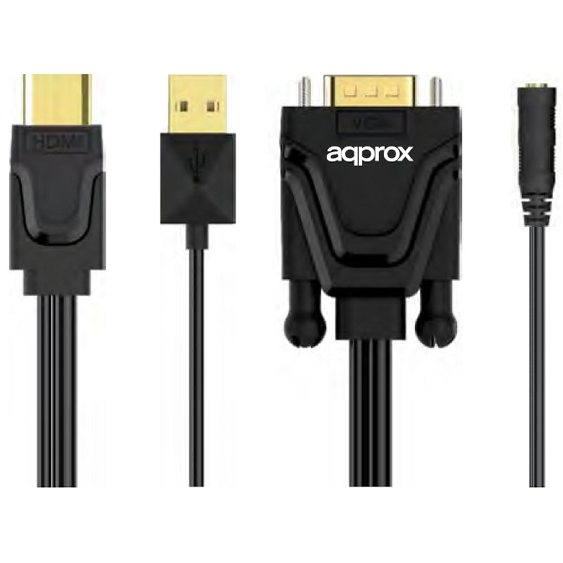 approx APPC22 Adaptador HDMI A VGA + Sonido+ Video