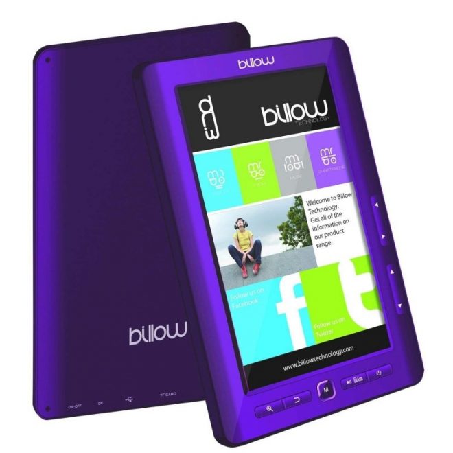 Billow E2TP Color eBook reader 7" 4GB Púrpura