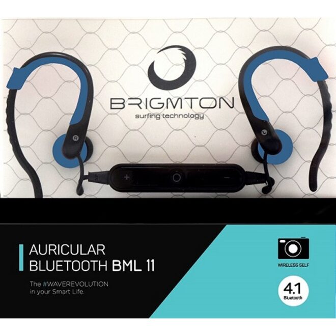 Brigmton Auricular+Mic BML-11-A Bluetooth Azul